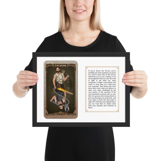 Tarot of the Coin: The Divine framed print